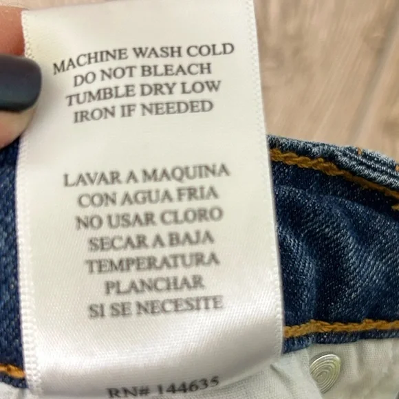 KanCan Muffy High Rise Side Slit Raw Edge Hem Straight Jeans Size 9/28 - Picture 11 of 11